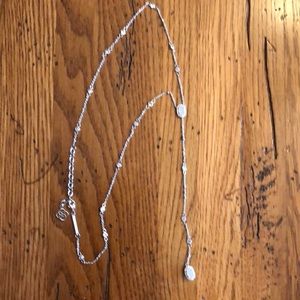 New Silver Kendra Scott Claudia necklace